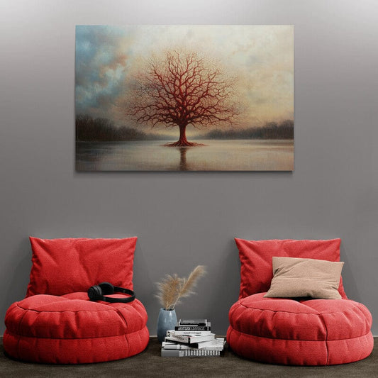 Tablou Canvas - Copac pe ape