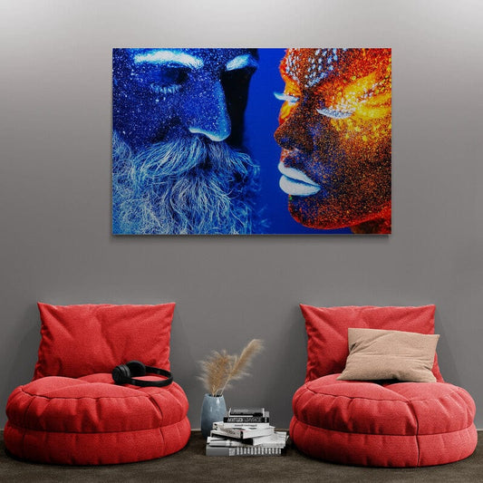 Tablou Canvas - Fluo Duo Vibrant
