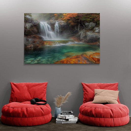 Tablou Canvas - Cascada Turcoaz