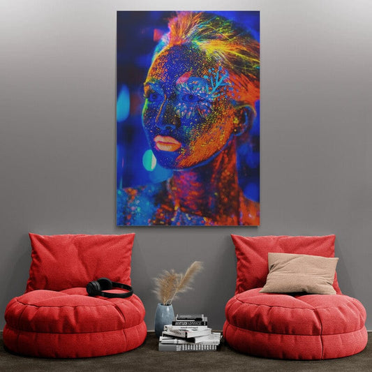 Tablou Canvas - Fluo Girl 1 - Zibo.ro