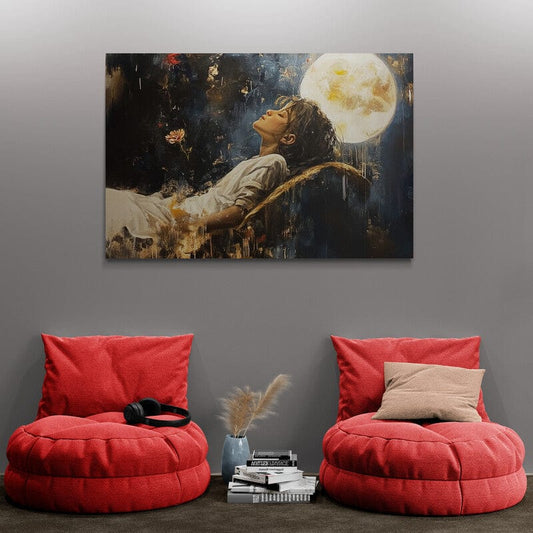 Tablou Canvas - Somn Spre Luna