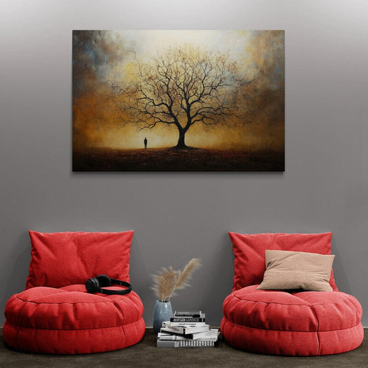 Tablou Canvas - Un Copac Un Om
