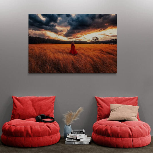 Tablou Canvas - Singura pe asfintit