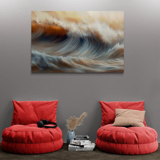 Tablou Canvas - Valuri Abstracte