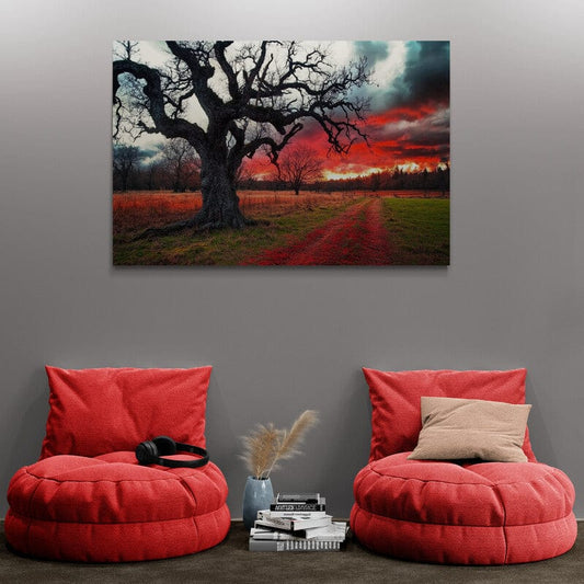 Tablou Canvas - Copac pe Asfintit