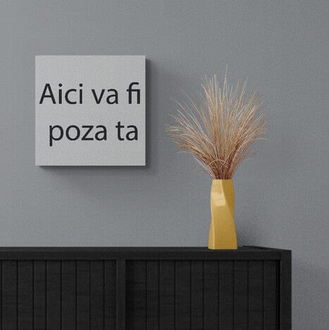 Tablou personalizabil cu poza ta, format patrat de dimensiune 35x35 cm
