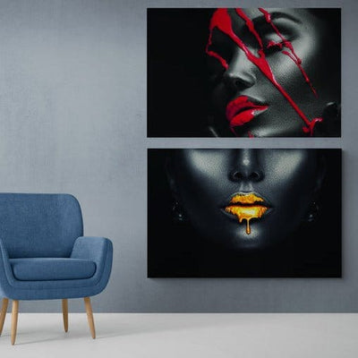 Set 2 Tablouri canvas - Les Deux belles femmes