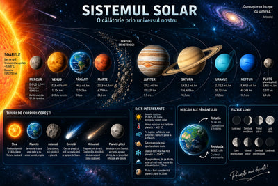 Plansa educativa - Sistemul Solar