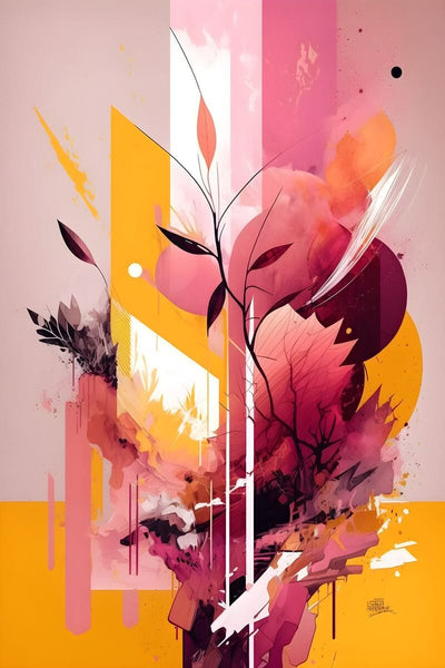 Tablou decorativ - Abstract Art Floral