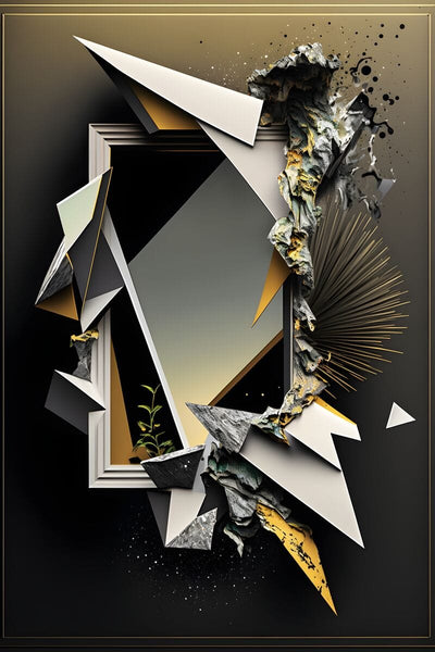 Tablou decorativ - Abstract Cioburi Elegant