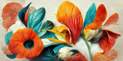 Tablou decorativ - Abstract Floral Elegant