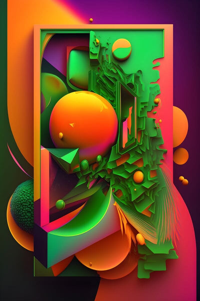 Tablou decorativ - Abstract Mix de Culori