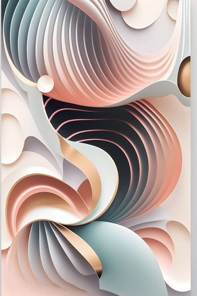 Tablou decorativ - Abstract roz deschis
