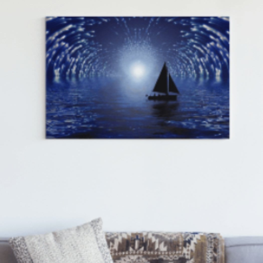 Tablou Canvas - Barca pe lac - Cameradevis.ro