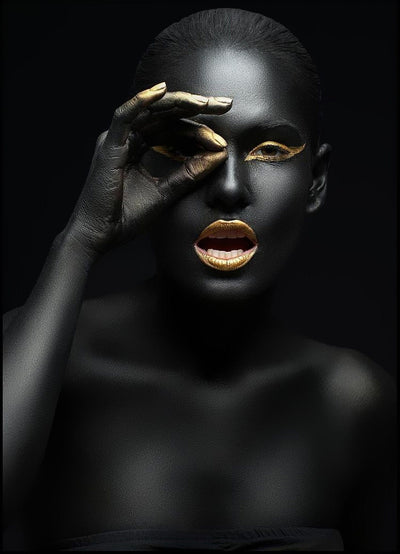 Tablou decorativ - black and gold| Decoratiuni