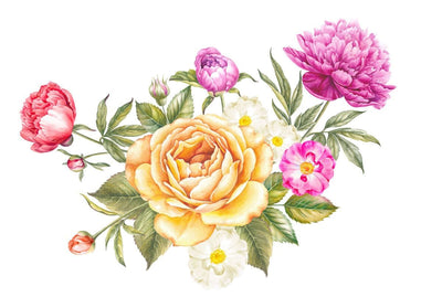 Tablou decorativ - Buchet de Bujori Elegant
