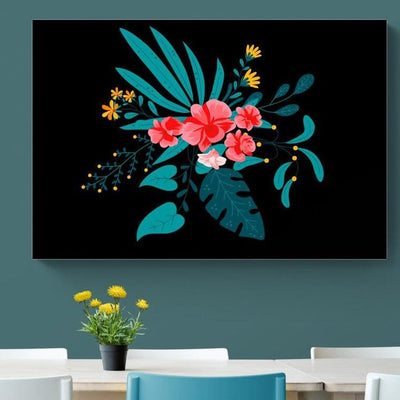 Tablou canvas - Buchet flori albastre