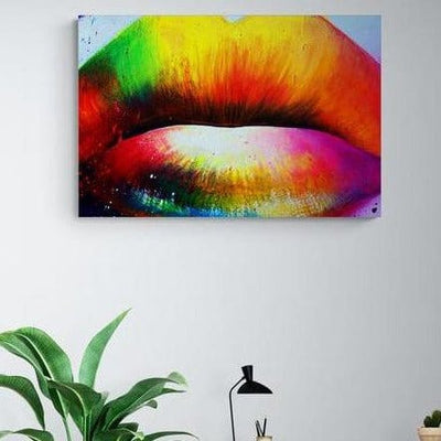 Tablou canvas - Buze vopsite