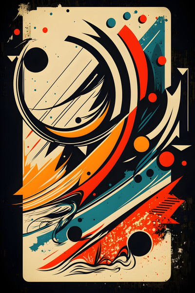 Tablou decorativ - Cerculete Abstracte Elegante