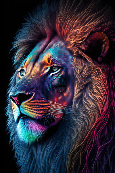 Tablou decorativ - Colorat de Lion