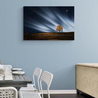 Tablou canvas - Copac pe cer innorat