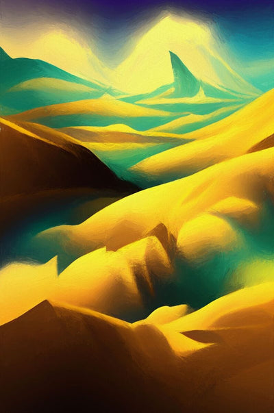 Tablou decorativ - Dealuri Abstracte Elegant