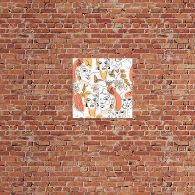 Tablou canvas - Desen multi face