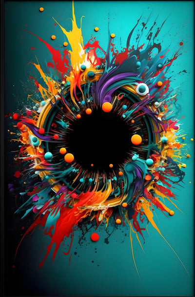 Tablou decorativ - Explozie de Culori Abstract