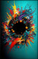 Tablou canvas - Explozie de culori abstract - Cameradevis.ro