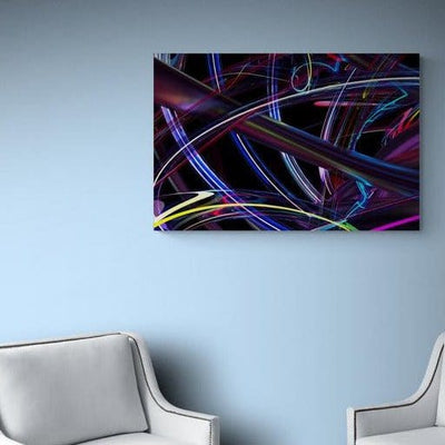 Tablou canvas - Fibre mov 3D