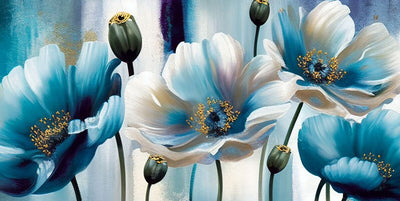 Tablou decorativ - Eleganta Florilor Albastre