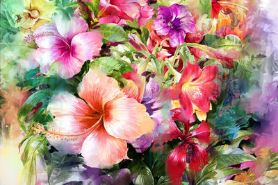 Tablou decorativ - Flori in Acrilic
