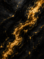 Tablou decorativ Gold and Black, design abstract negru cu auriu