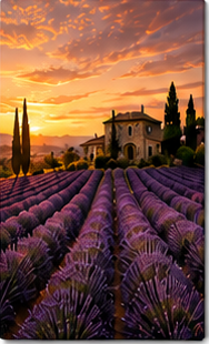 Tablou decorativ Apus in Provence