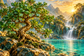 Tablou decorativ - Arborele de Jad la Cascada