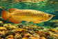 Tablou decorativ - Arowana Aurie peste Pietrele de Rau