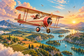 Tablou decorativ - Avionul de Epoca
