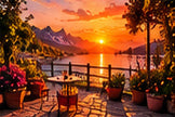 Tablou decorativ - Balconul de la Lac