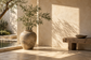 Tablou decorativ - Bambus in Vas de Ceramica