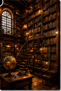 Tablou decorativ Biblioteca Secreta