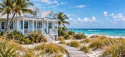 Tablou decorativ - Casa dintre dune