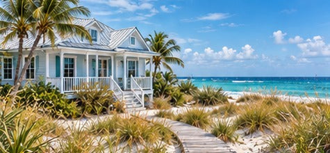 Tablou decorativ - Casa dintre dune