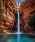 Tablou decorativ Cascada din canion