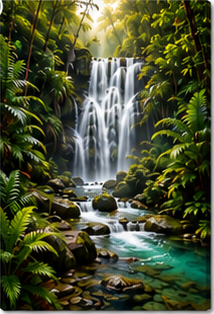 Tablou decorativ Cascada din Jungla