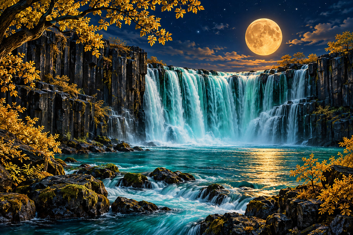 Tablou decorativ - Cascada Lunara