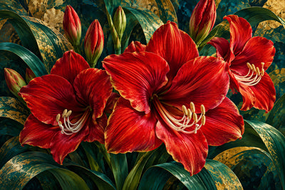 Tablou decorativ - Crini Rosii