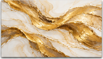 Tablou decorativ - Curenti aurii
