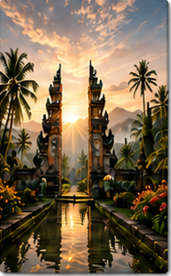 Tablou decorativ Dimineata in Bali