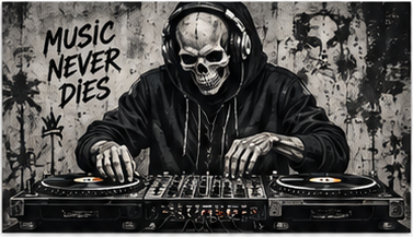 Tablou decorativ DJ-ul Grunge