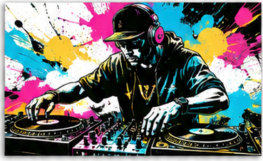 Tablou decorativ - DJ-ul Ilustrat